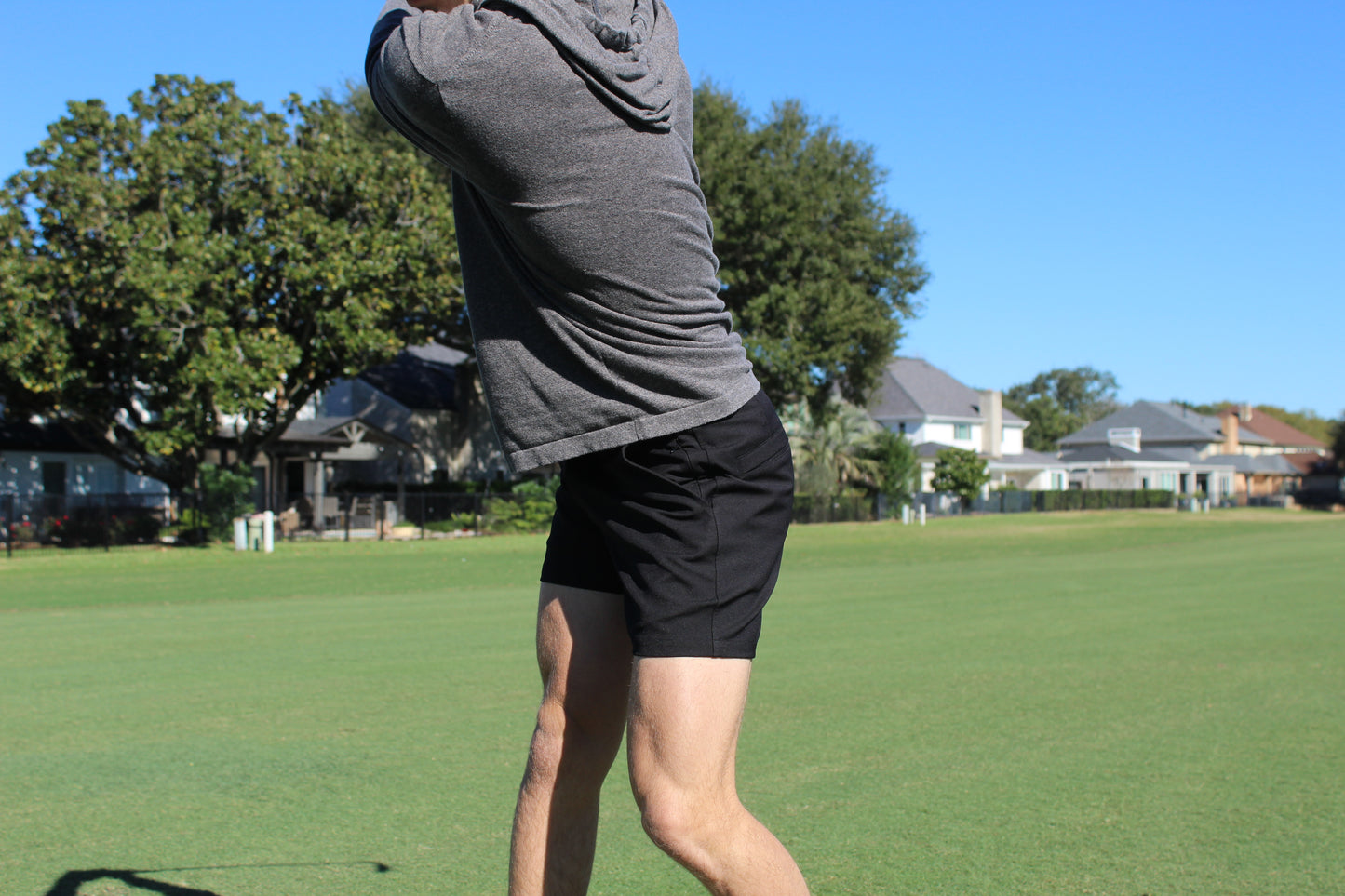 5-Inch Inseam Golf Shorts Black - Bluebonnet Golf Shorts
