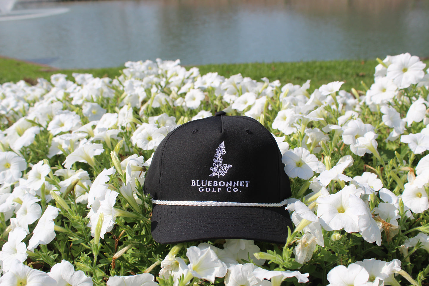 Bluebonnet Golf Classic Rope Hat - Black