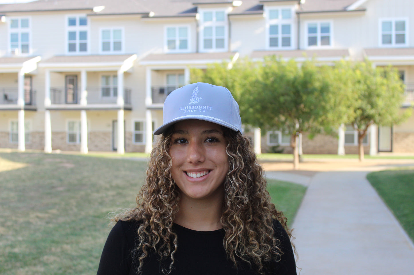 Bluebonnet Golf Classic Rope Hat - Light Gray