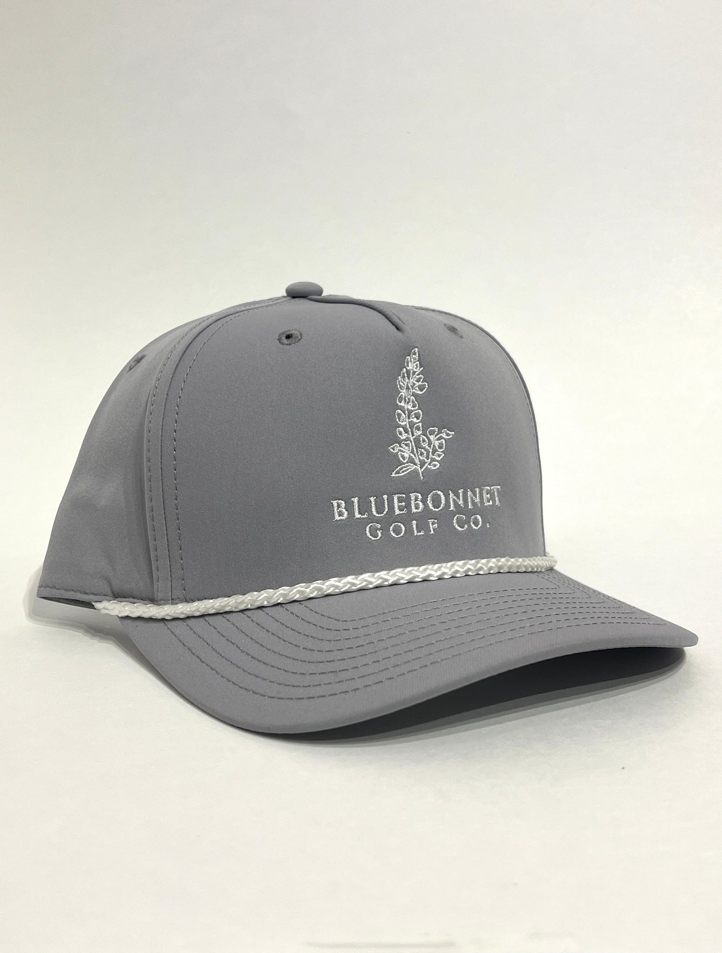 Bluebonnet Golf Classic Rope Hat - Light Gray