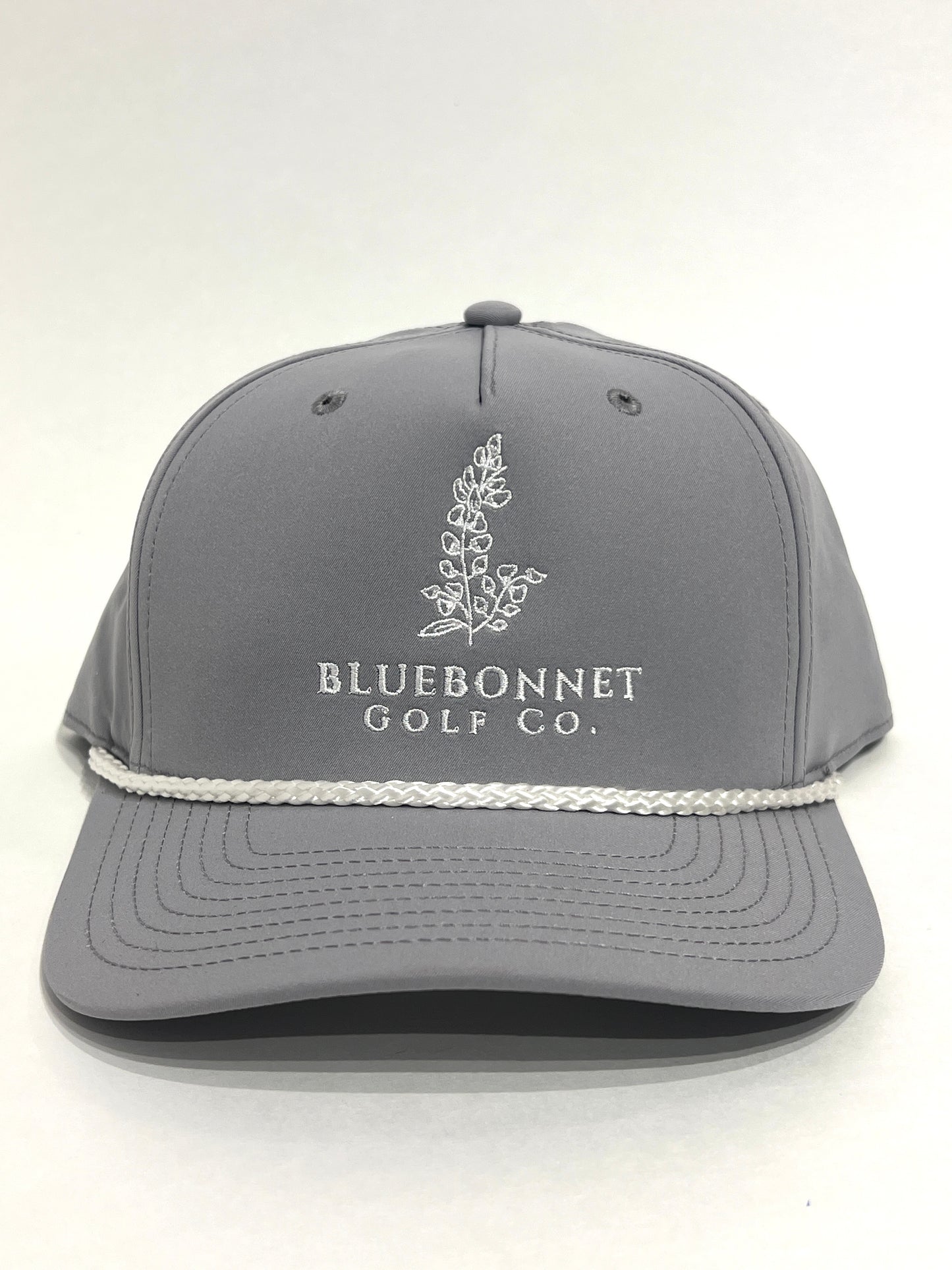 Bluebonnet Golf Classic Rope Hat - Light Gray